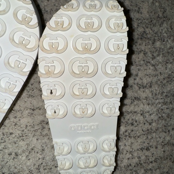 GUCCI Women's GG Print Platform Slide Sandals Off White size 10US/40EU - Picture 7 of 16